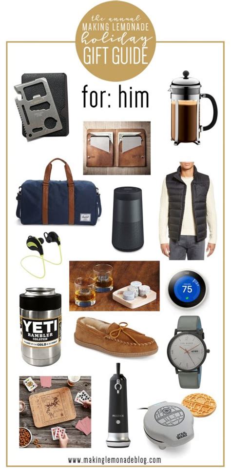 Australia's best 21st birthday gifts for men, from personalised men's gifts to experience vouchers just for his 21st birthday, in stock now at personalised leather accessories are also lifetime gift ideas for celebrating a 21st birthday for him in luxurious style. Best Gifts for Him (Holiday Gift Guide) | Making Lemonade