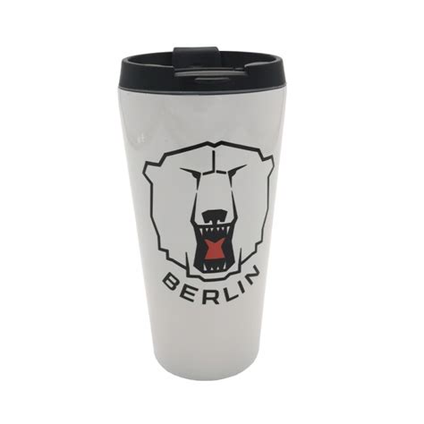 Weitere ideen zu eisbären berlin, eisbär, berlin. Eisbären Berlin - Thermobecher - Logo - Weiss | Gläser ...