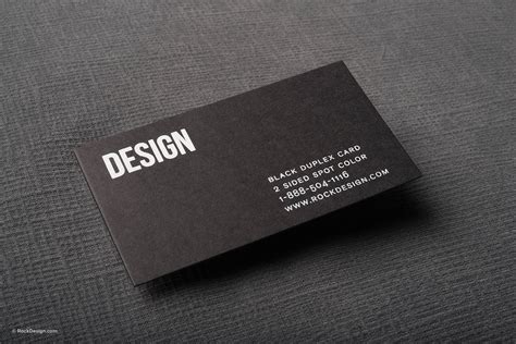 Free Online Bold Black And White Spot Color Business Card Template