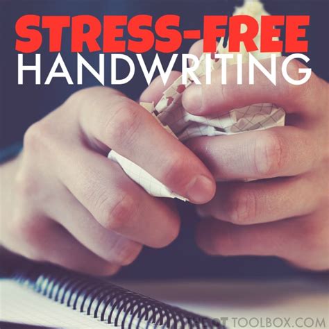 Stress Free Handwriting Practice The Ot Toolbox