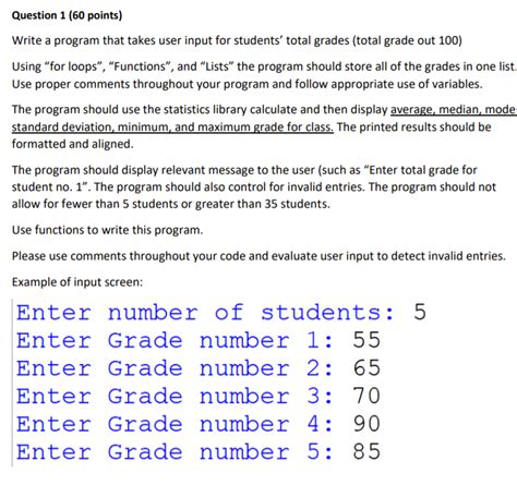 Solved Question 1 60 Points Write A Program That Takes Chegg Com