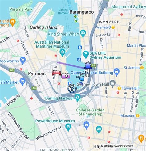 Map Of Sydney Harbour Color 2018
