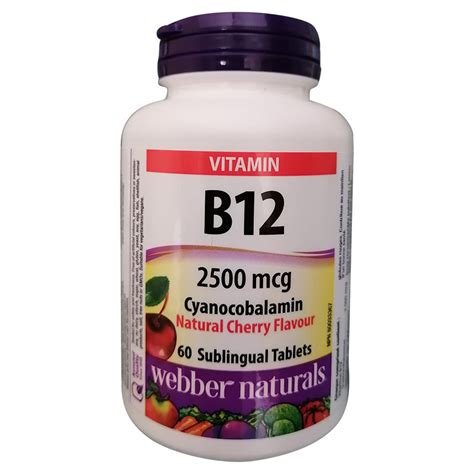 Webber Naturals Vitamin B12 2500mcg Coscobazar