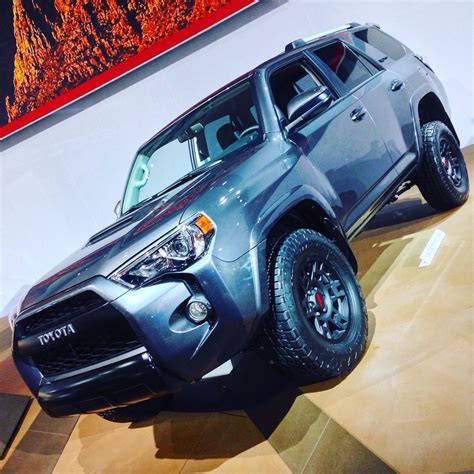 Late, but definitely relevant to the conversation. 2016 Toyota 4Runner TRD Pro Magnetic Gray - posing at the ...
