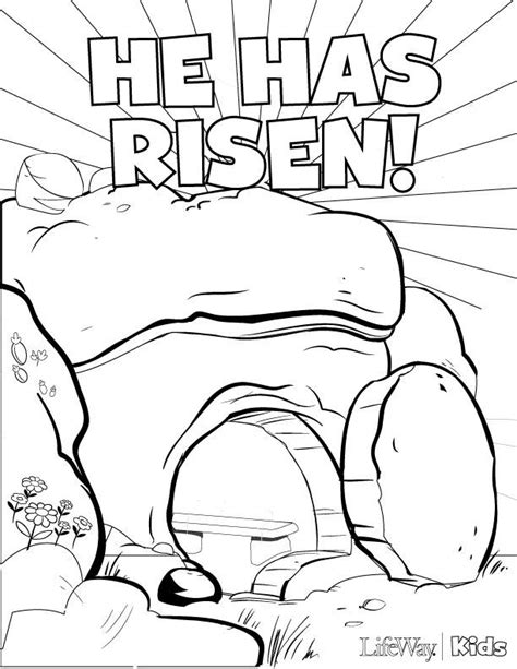 Jesus Is Alive Coloring Page Coloring Home