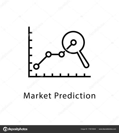Market Prediction Vector Line Icon — Stock Vector ...