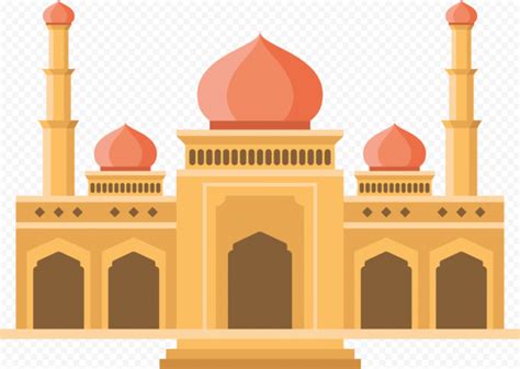 Masjid Mosque Vector Islamic Cartoon Illustration Citypng