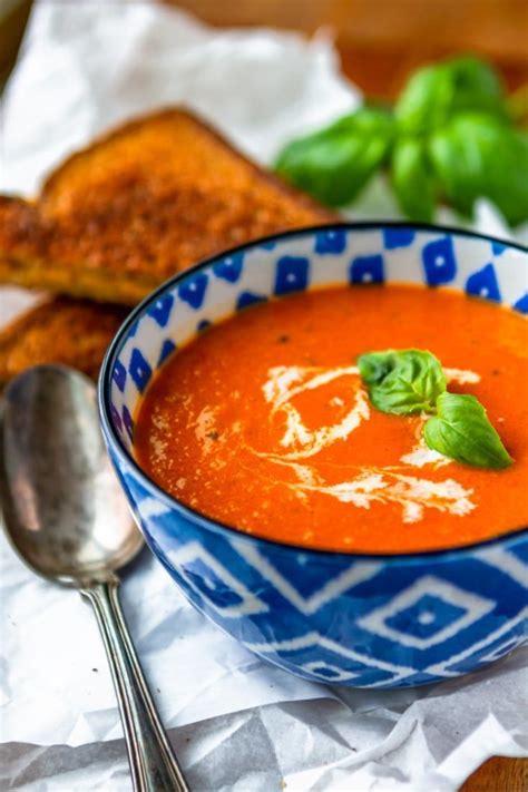 Creamy Tomato Basil Soup This Homemade Tomato Basil Soup Recipe Is A