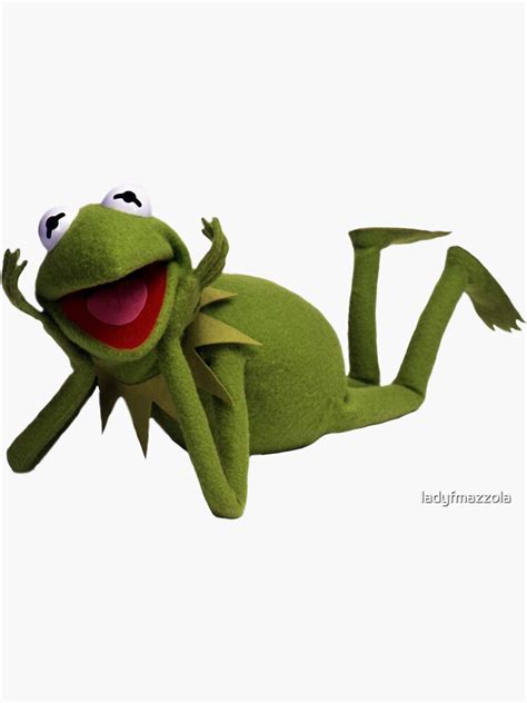 Kermit The Frog Meme Sticker By Ladyfmazzola Redbubble