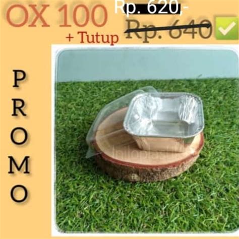 Jual Top Product 25pcs Alumunium Foil Tray Ox 100 Aluminium Ox 100