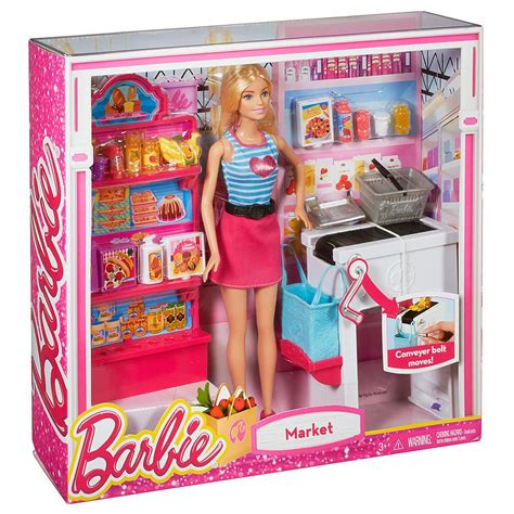 Barbie Malibu Ave Shops With Barbie Doll Grocery Store