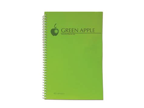 Green Apple Spiral Notebook G0680 80lvs 152x216mm Office Warehouse Inc