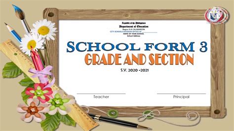Free Layout Front Page For Deped School Forms Downloadable And