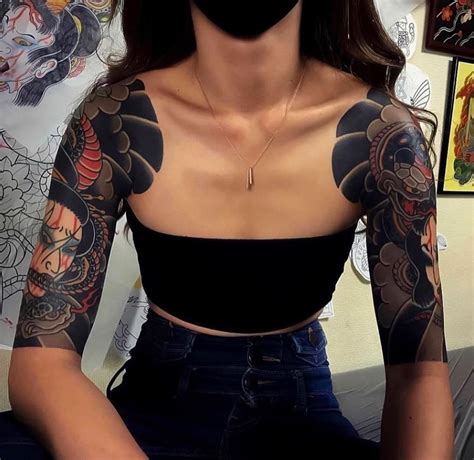 Japanese Ink On Instagram “beautiful Traditional Japanese Tattoo Sleeves By Half Sleeve