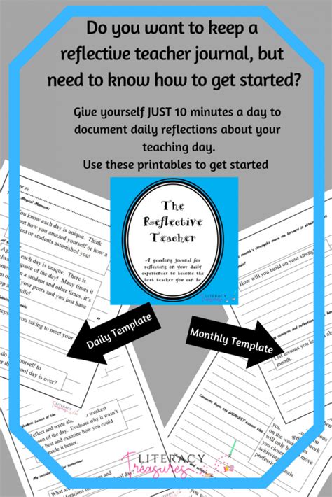 The Reflective Teacher Is A Printable That Can Be Used To Create A