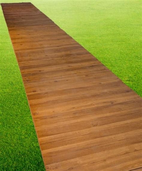 About Us Wooden Walkways Wedding Aisle Outdoor Decor