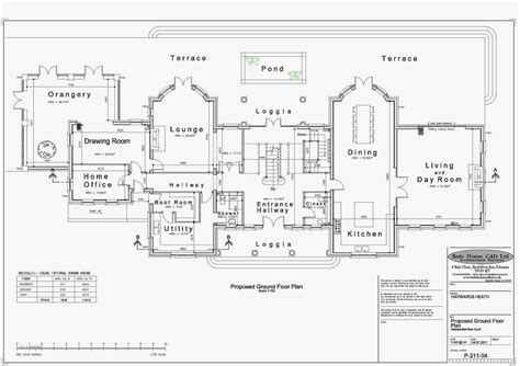 Georgian Mansion Floor Plan