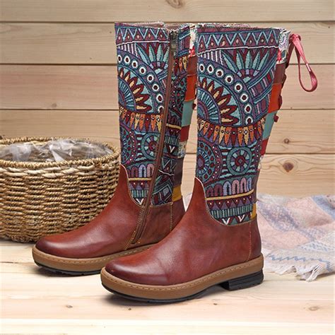 boho leather high boots leather knee boots knee high leather boots boots