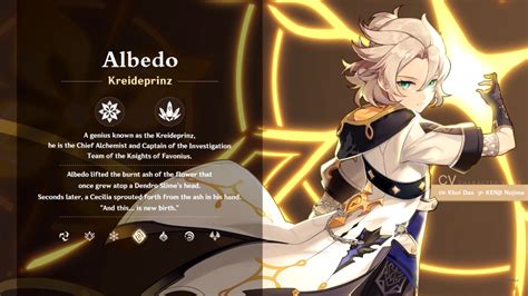 Genshin.gg is a database and tier list for the genshin impact game for pc, switch, playstation 4, and mobile game app on ios and android. Genshin Impact: Chi tiết bộ kĩ năng của nhân vật Albedo
