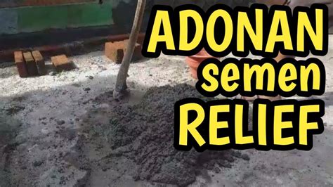Jika adonan dirasa sudah cukup elastis, maka cara membuat cakwe selanjutnya anda bisa mengolesi minyak pada permukaannya dan mendiamkannya kembali selama 1 jam. Cara membuat adonan semen taman relief - YouTube