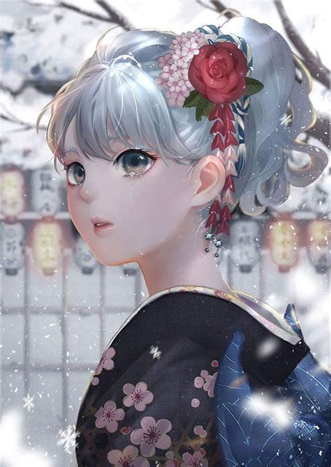 Pin By Dawn Washam🌹 On Anime Portrait Art 1 Anime Kimono Anime