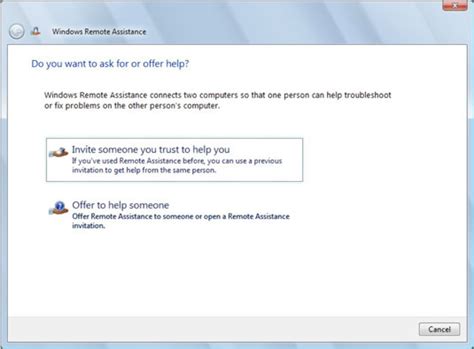 How To Connect To Remote Assistance In Windows Vista Dummies