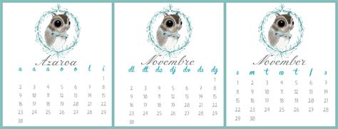 Pitis And Lilus Calendario Imprimible Y Fondo Pantalla Noviembre 2015