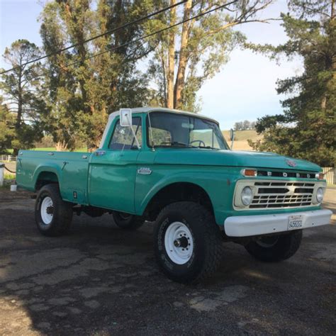 1966 Ford F250 4x4 Very Clean Straight California Factory Highboy