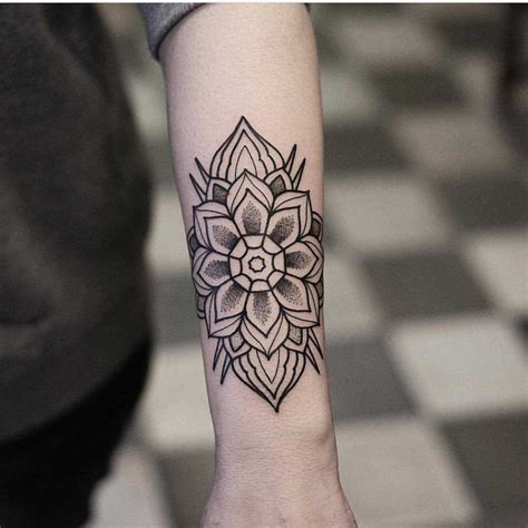 Mandala On The Left Forearm By Jonas Ribeiro