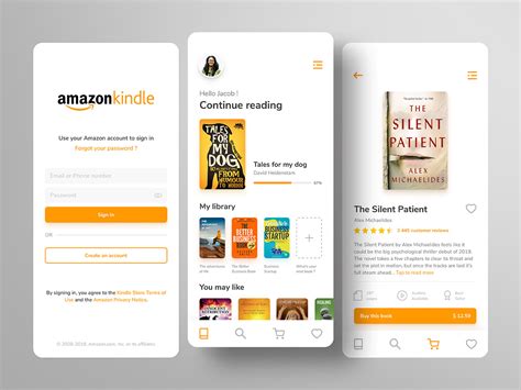 Amazon Kindle App Rebrand On Behance