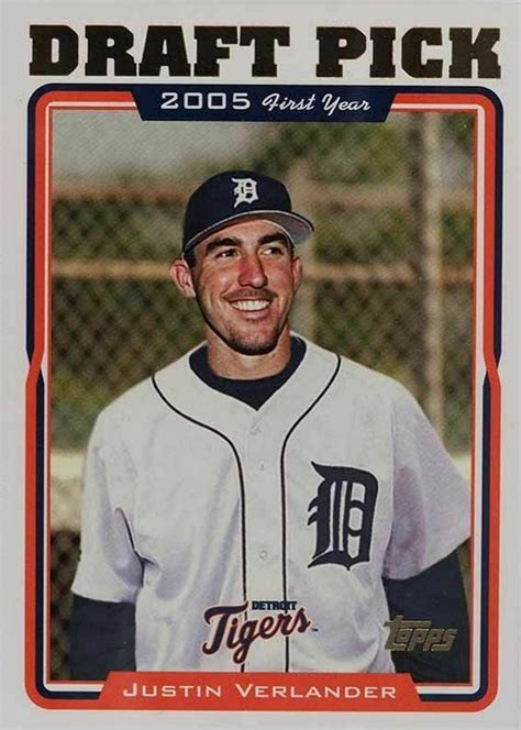 Not To Be Missed Yr 1st Game Futures VERLANDER JUSTIN 2005 Topps Astro