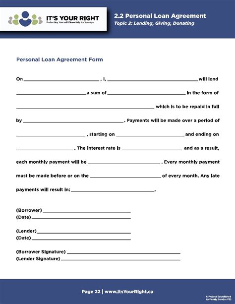 Microsoft Word Personal Loan Template