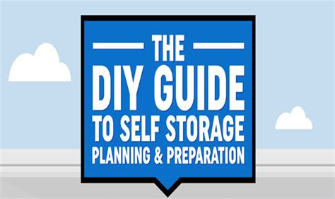 The Diy Guide To Self Storage Planning And Preparation Infographic