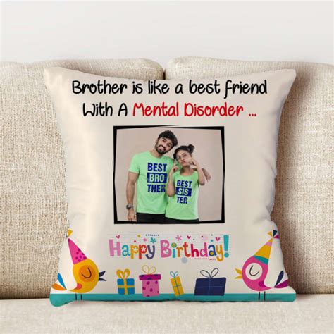 Beautifully packaged handpicked gifts from cool independent brands. Happy Birthday Personalized Satin Pillow for Brother: Gift ...
