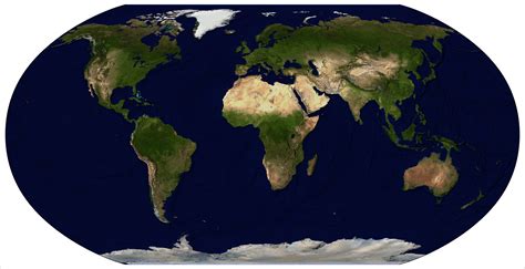 Blank Physical World Map