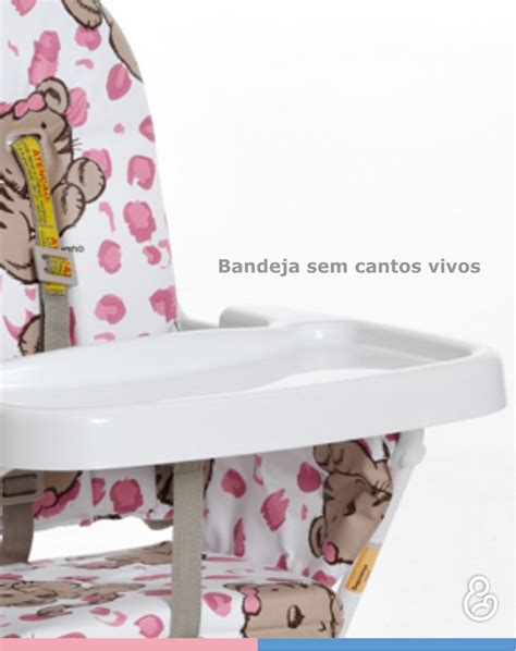 Cadeira de Papá Infantil Alta Standard Tigrinha Galzerano na Lojas