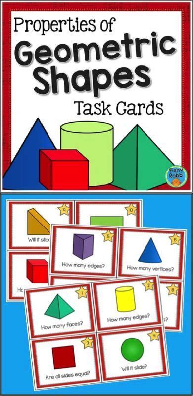 The Properties Of Geometric Shapes Task Cards