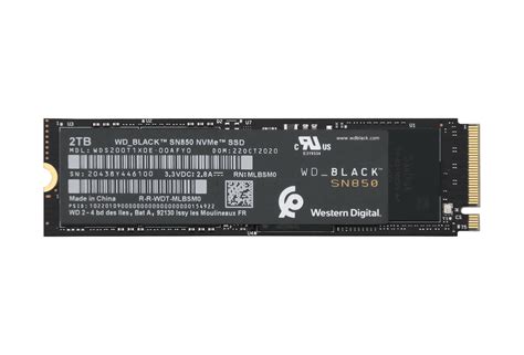 Western Digital Wd Black Sn850 Ssd M2 Pcie Gen 4 X4 With Nvm Exp 2tb
