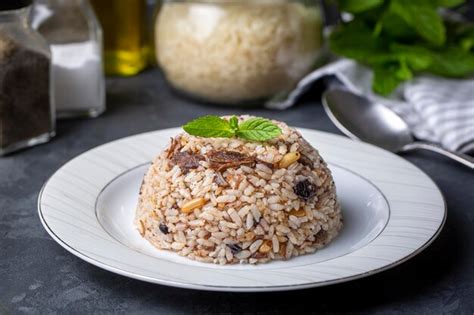 Premium Photo Traditional Delicious Turkish Food Rice Pilaf With