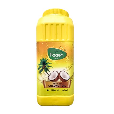 Faash Coconut Oil 1litre Online At Best Price Coconut Oil Lulu Uae