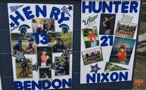 10 Creative Baseball Senior Night Poster Ideas To Make Your Team Stand