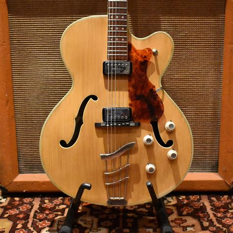 hofner vintage 1960s hofner thinline president blonde electric guitar 1960 s guitar for sale the