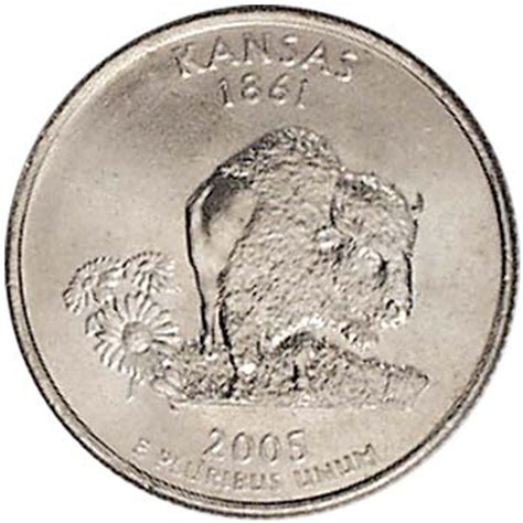 2005 D Kansas Quarter Brilliant Uncirculated International Coins