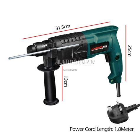 gbh 2 20 750w ladderman 20mm 2 mode rotary hammer drill free accessories