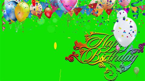 76 Background Happy Birthday Green Screen Free Download Myweb