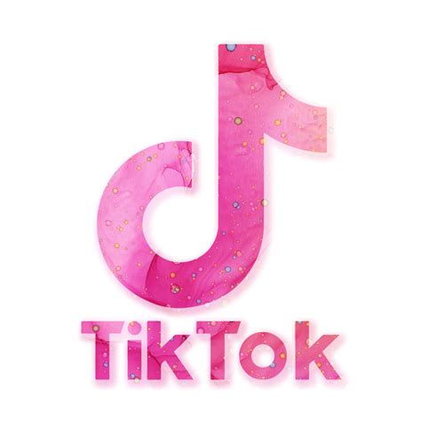 Pink Bubblegum Tik Tok Logo with Colorful Bubbles in 2021 | Pink