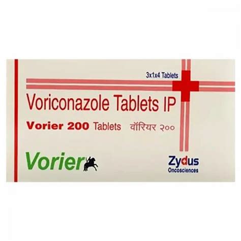 Voriconazole 200mg Tab 4tabs Per Strip Prescription At Rs 360000