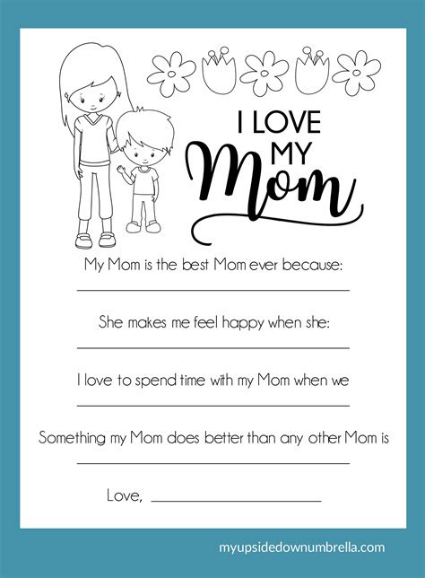 This Fun Valentines Day Printable Is A Great Way To Show Mom How Much