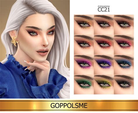 Gpme Gold Eyeshadow Cc 21 Goppolsme On Patreon Gold Eyeshadow Sims