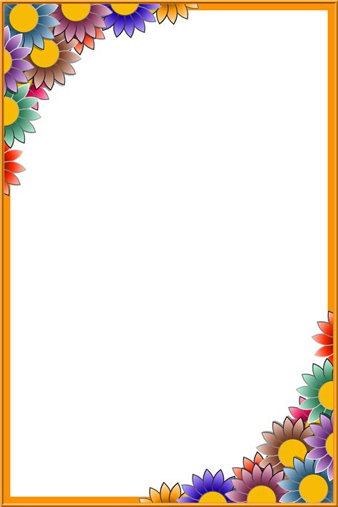 Frame PNG | Colorful borders design, Page borders design, Colorful borders